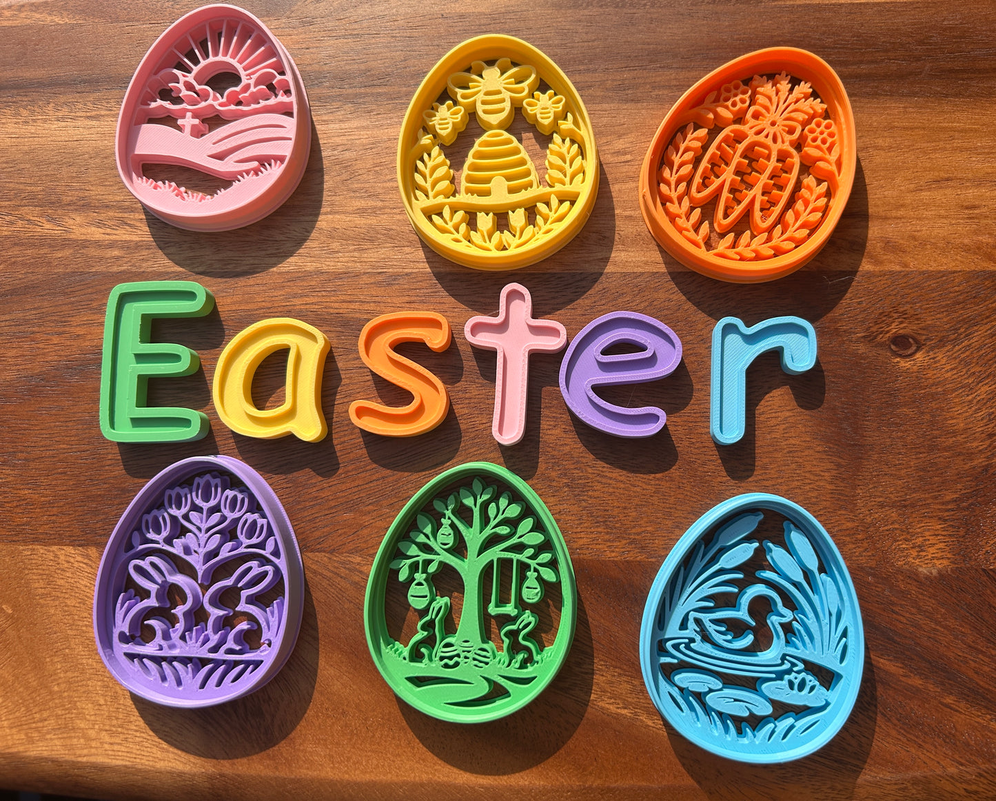 Easter playdough stamps