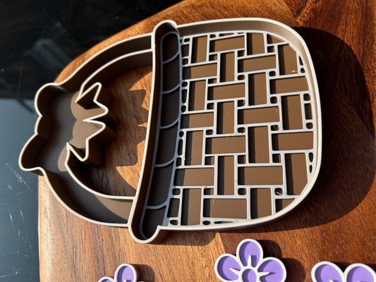 Large basket sensory tray
