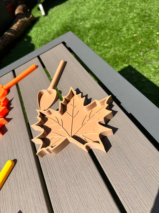 Autumn adventure sensory trays and scoop set